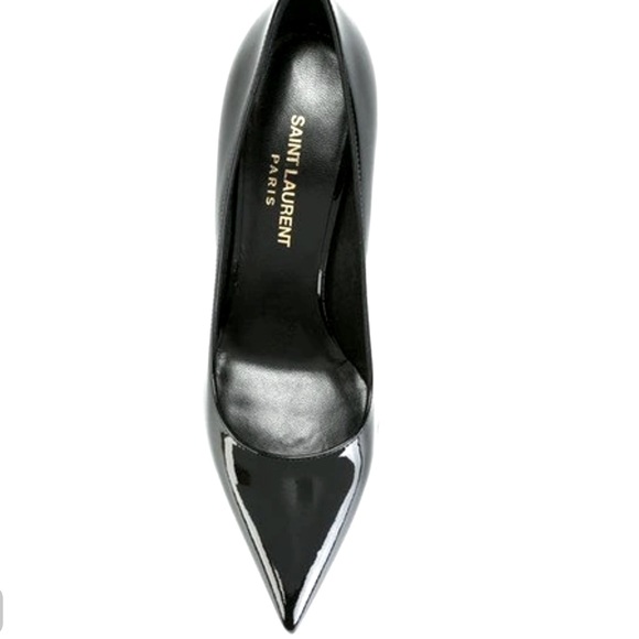 🆕SAINT LAURENT ZOE PUMP 85mm BLACK PATENT LEATHER NEW IN BOX - Picture 3 of 8